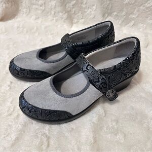 Alegria Gray and Black shoes